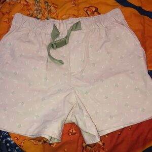 Mountain and isles shorts with plants